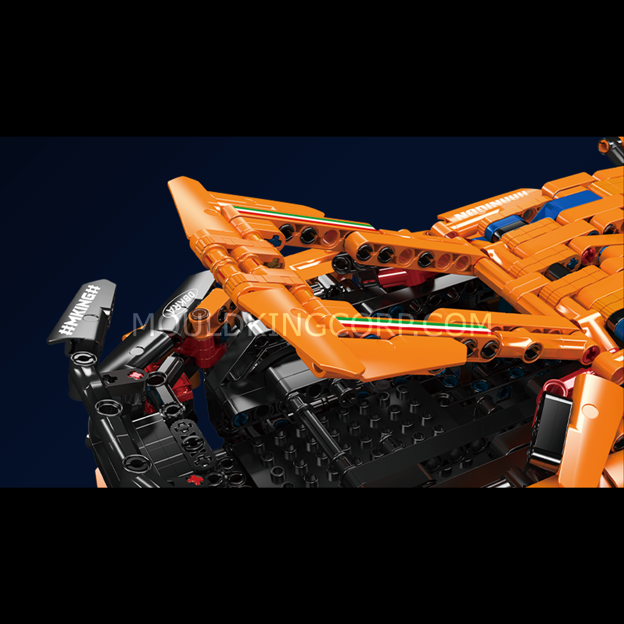 MOULD KING 13177 Italian Lamborghini SVJ Remote Control Car Building Kit | 1,608 Piece Model Car Set for Adults & Teens | DIY Supercar Toy for Collectors, Gifts & Home Display