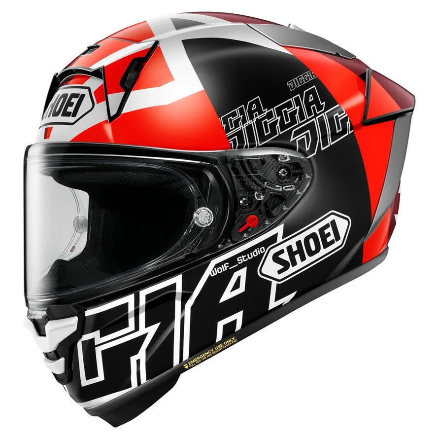 Shoei X Fifteen Diggia 2 Motorcycle Helmet - Lightweight Full Face Racing Helmet for Men & Women - High Performance for Street & Track Riding