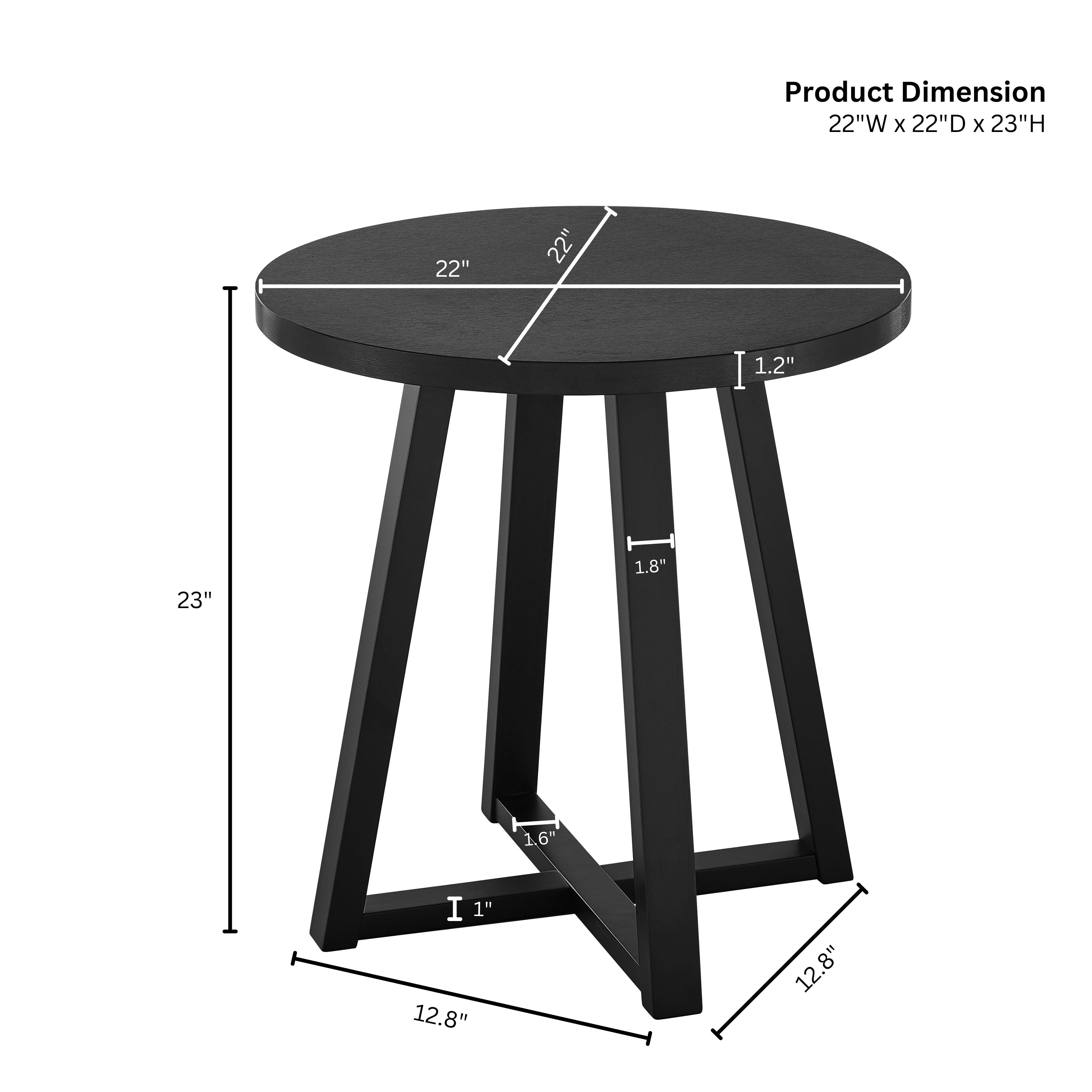 Modern Harmony Wood Oval End Table - Roundhill Furniture - Stylish & Functional Living Room Accent Table for Home Decor