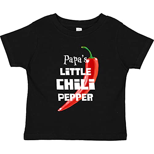 Inktastic Papa's Little Chili Pepper Toddler T-Shirt - Cute Baby Boy Clothes for Playdates & Family Photos
