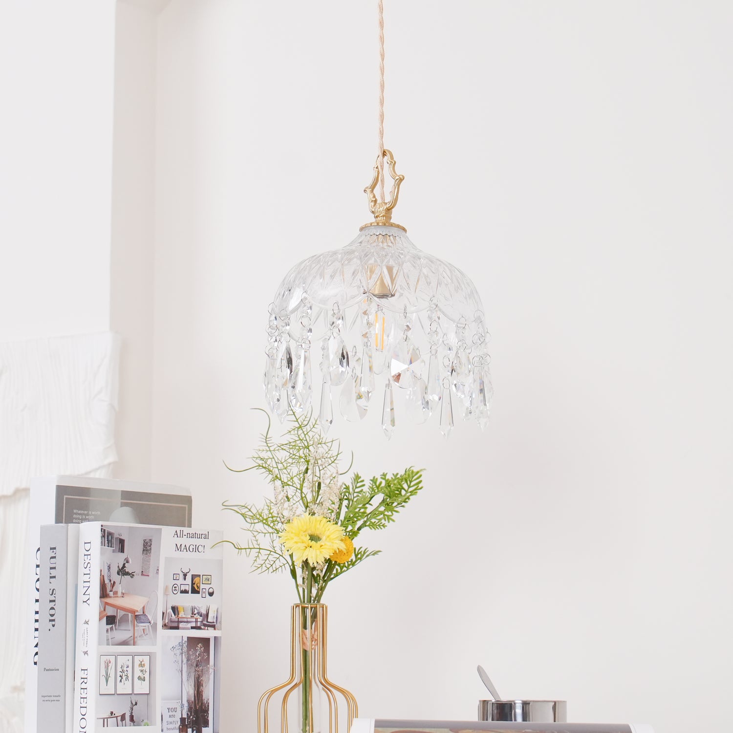 Modern Scandinavian Bowl Shade Pendant Lamp - Stylish Hanging Light Fixture for Dining Room, Kitchen Island & Bedroom Decor