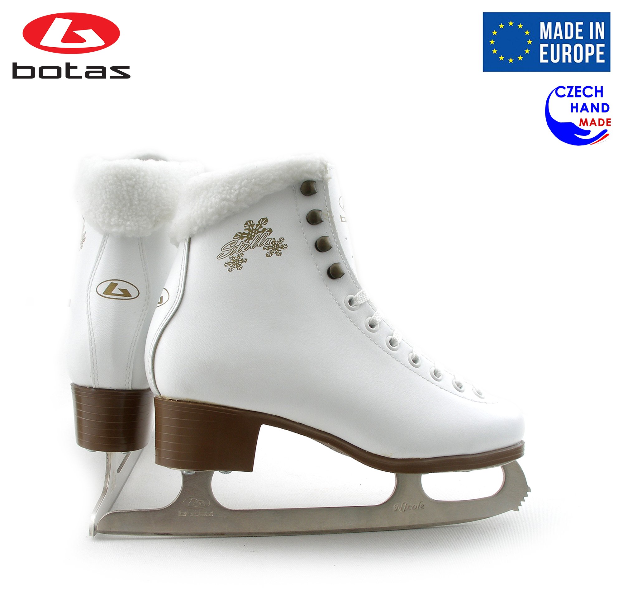 Stella, Regina, Robin Figure Skates for Women, Men, Girls & Boys - Premium Ice Skating Boots with Nicole Blades for Recreational & Competitive Skating