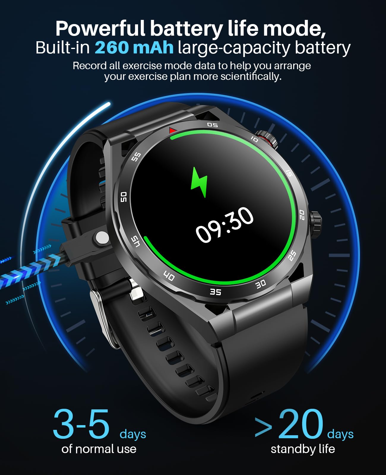 Smart Watch with Bluetooth Call & Fitness Tracker - 1.39