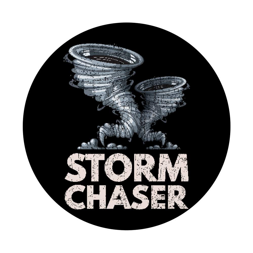 Funny Storm Chasing Design Tornado PopSockets PopGrip - Swappable Phone & Tablet Grip for Adventure Enthusiasts | Perfect for Outdoor Activities, Road Trips, and Weather Lovers