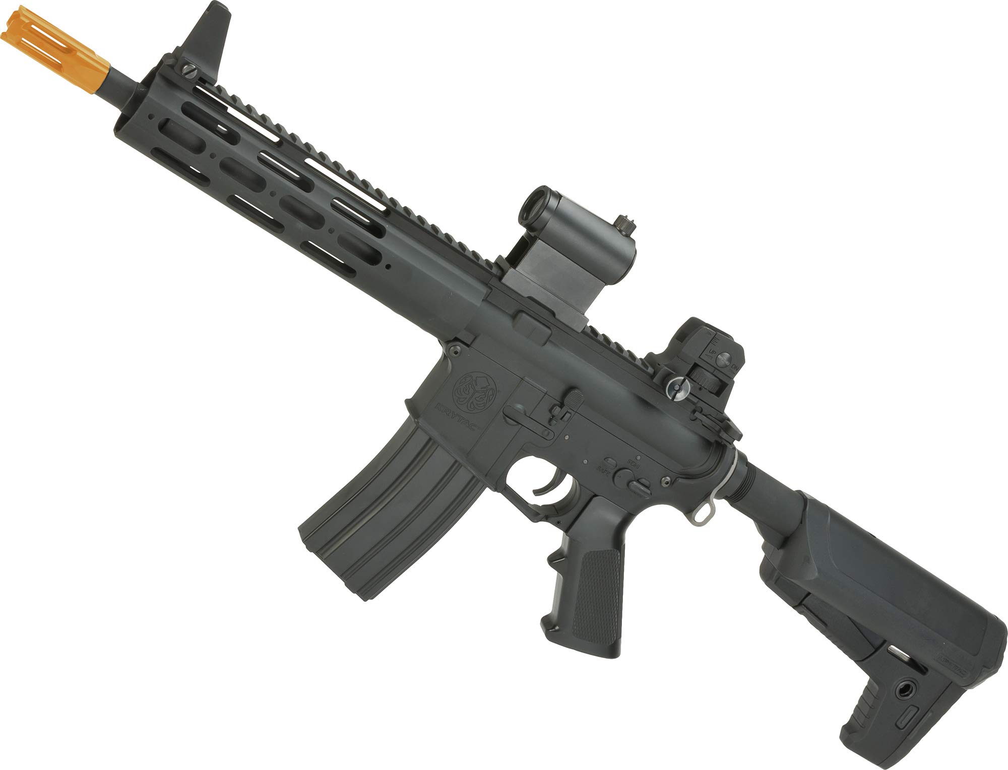 Krytac Alpha CRB AEG Airsoft Rifle - Black | High-Performance Electric Airsoft Gun for Outdoor Tactical Games & Training | Includes CRB-M & Go Airsoft Package