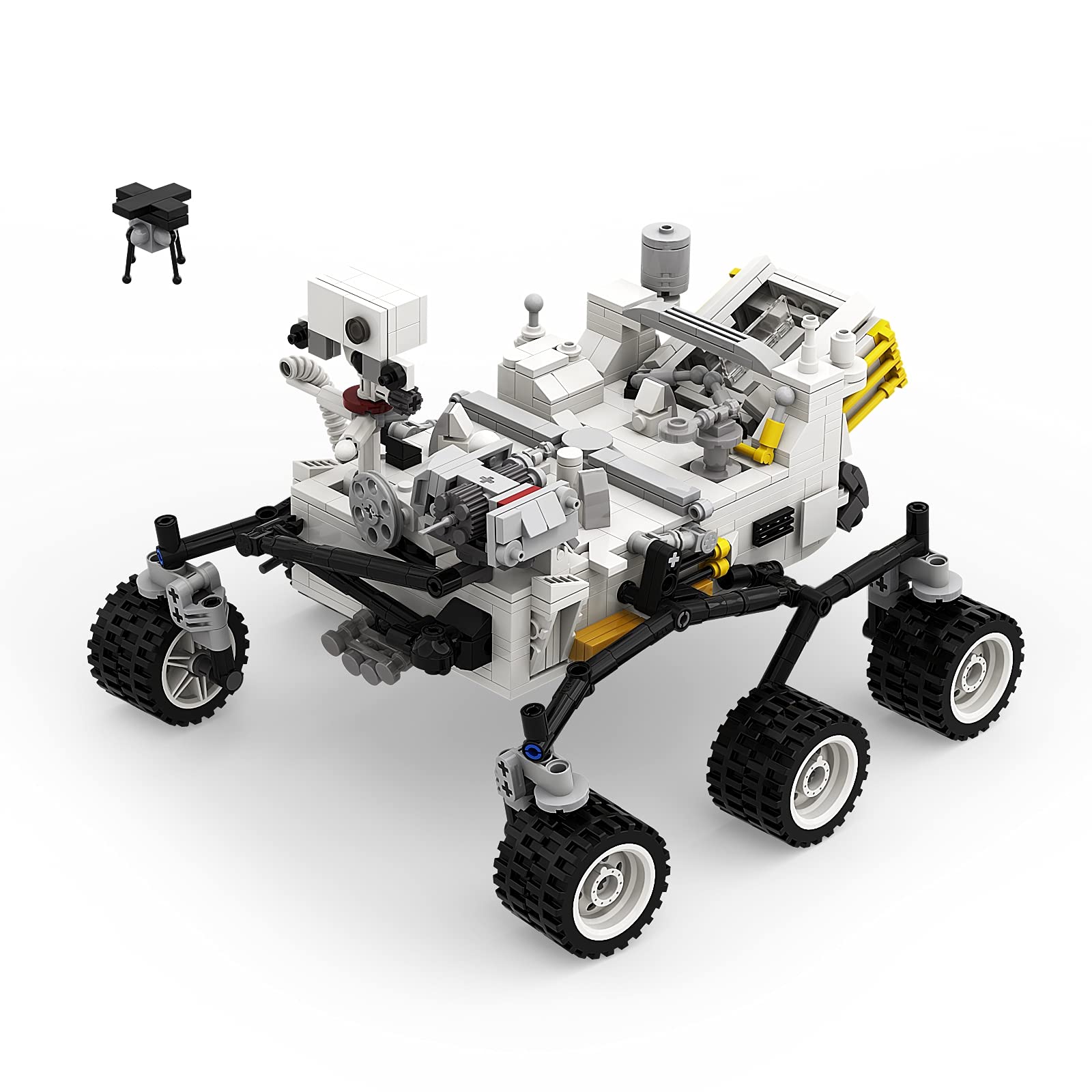 NASA Perseverance Mars Rover Building Kit - 764 PCS STEM Space Exploration Toy for Kids, Educational Science Building Blocks for Mars Rover & Space Station Laboratory Model - Perfect for STEM Learning, Birthday Gifts & Space-Themed Playtime