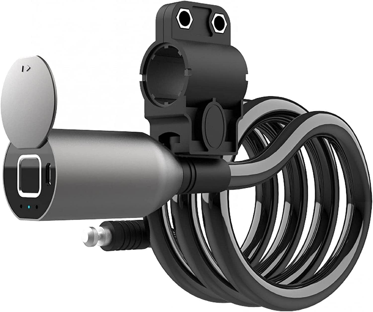 Bluetooth Fingerprint Bike Lock - 3-in-1 Keyless Bicycle Security with Charging Cable & 1.5m Anti-Theft Chain for Mountain/Road Bikes | Smart App Control | Perfect for Urban Commuting & Outdoor Adventures