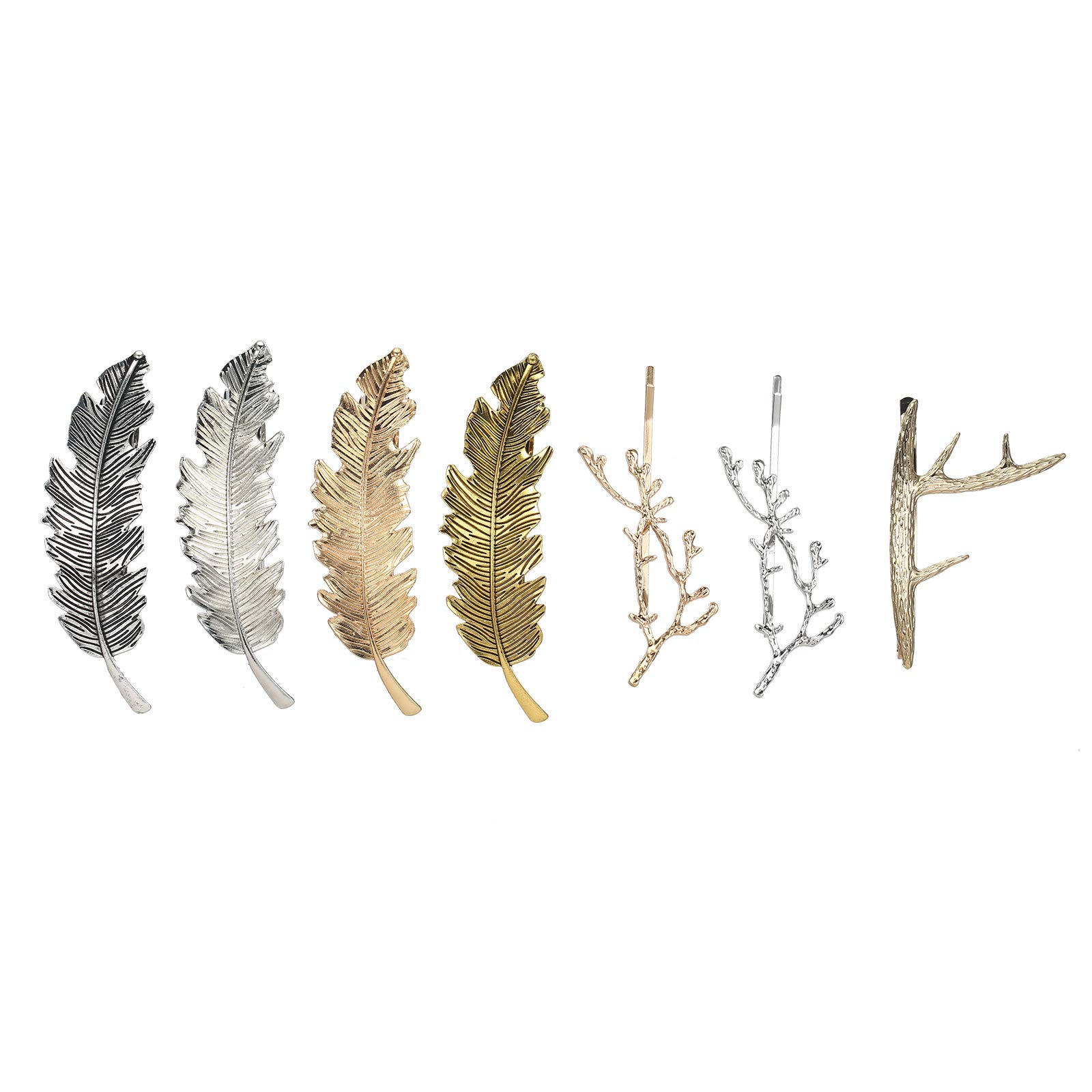 7 PCS Fashion Hair Clips Set - Metal Hair Barrettes for Women & Girls - Salon Styling, Hairdressing & Sectioning Hairpins - Perfect for Braiding, Updos & Everyday Hairstyles