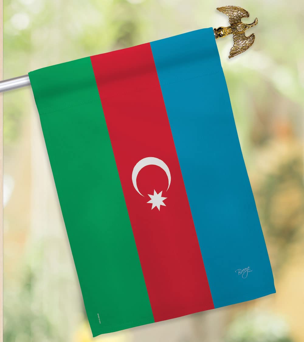 Azerbaijan National Flag Set 28x40