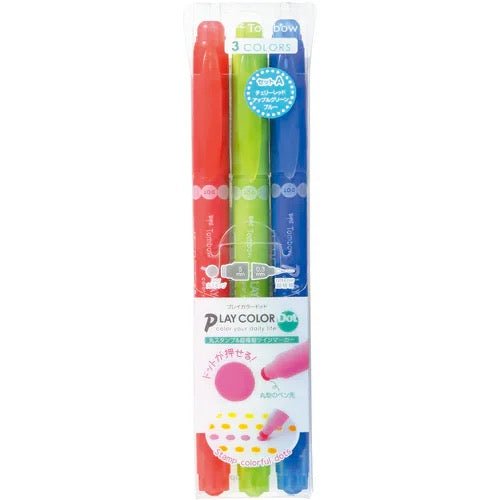 Tombow Play Color Dot Felt Tip Pens - 24 Vibrant Colors for Bullet Journaling, Calligraphy & Adult Coloring Books | Premium Art Marker Set for Artists, Students & Craft Enthusiasts