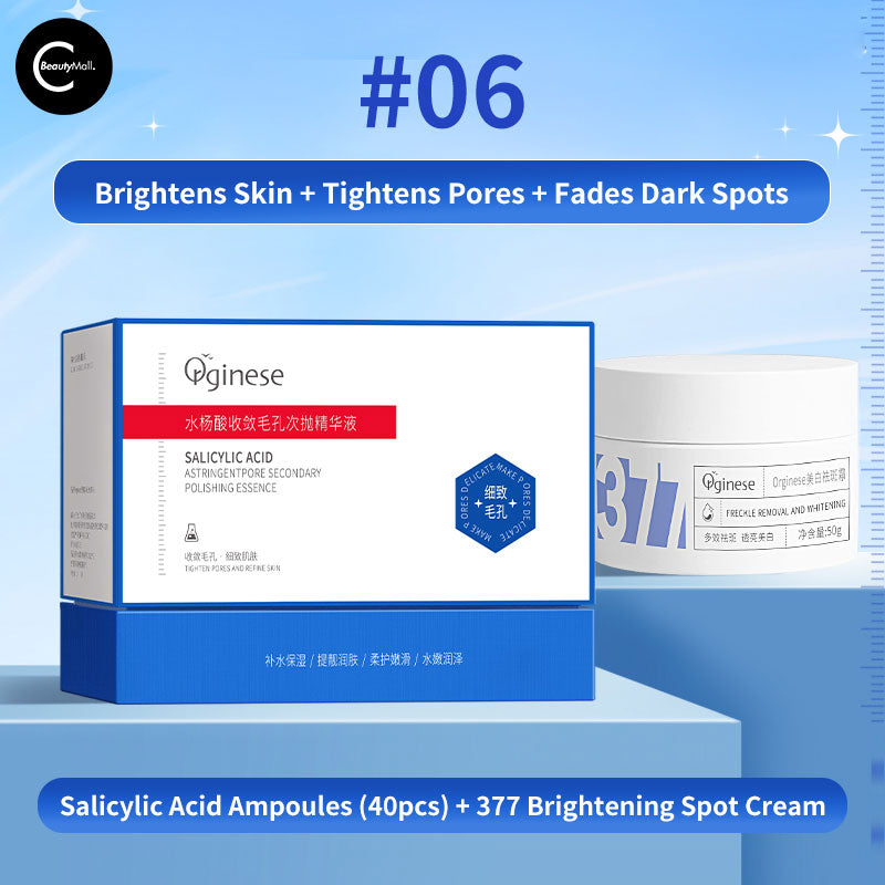 Orginese Salicylic Acid Pore Minimizing Ampoules - Deep Cleansing & Oil Control for Acne-Prone Skin | Perfect for Daily Skincare Routine & Blemish Treatment