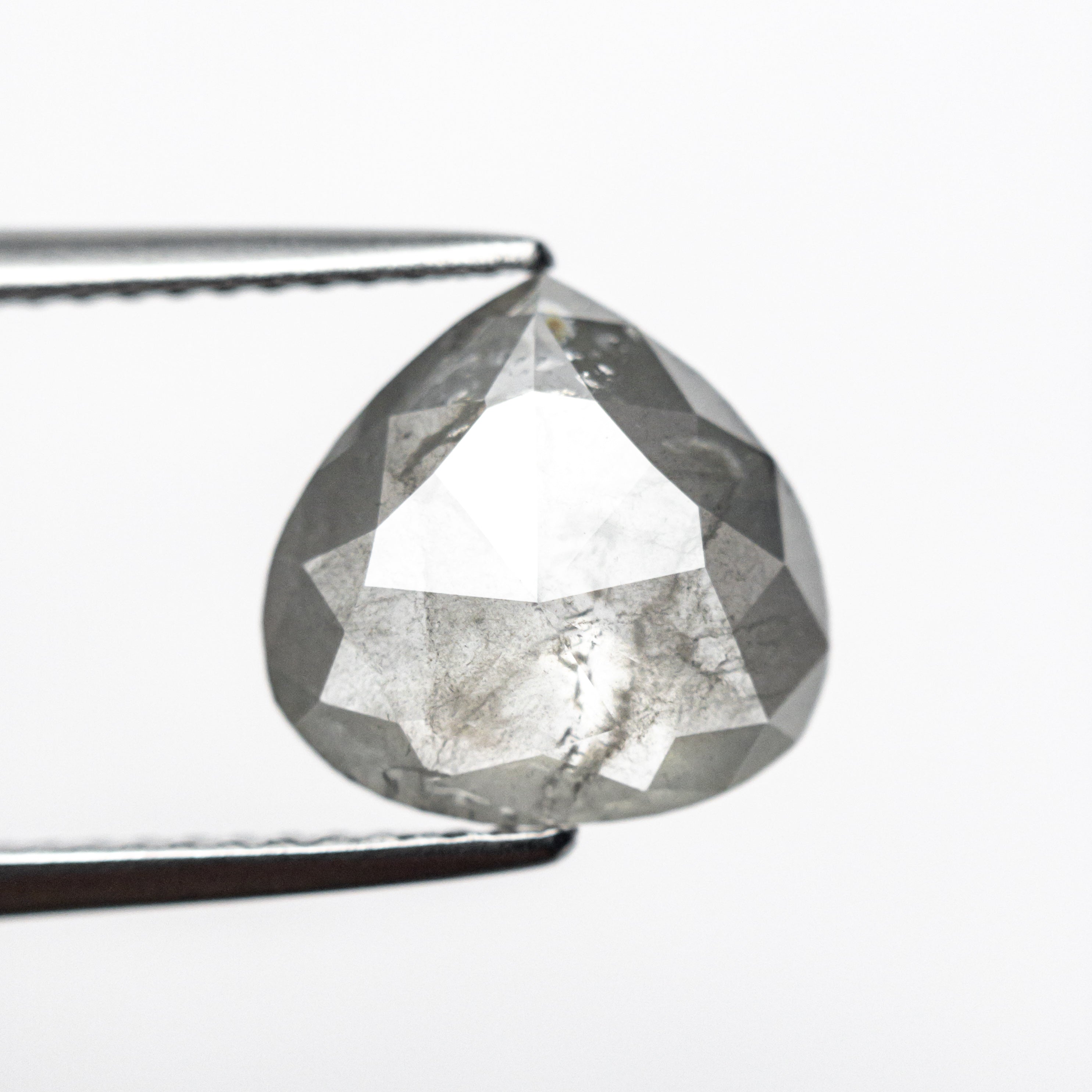 2.29ct Pear Rose Cut Diamond (9.82x10.13x2.81mm) - Loose Gemstone for Engagement Rings & Jewelry Making | Vintage Style Rose Cut Diamond for Unique Wedding Bands, Earrings & Pendants