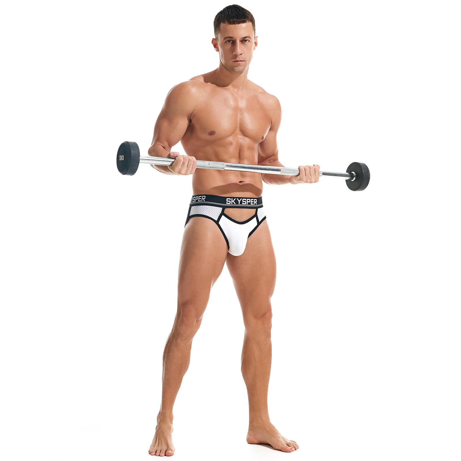 SKYSPER Men's Athletic Jockstrap Support Underwear - Breathable & Comfortable for Sports, Workout & Daily Wear - Sexy Male Underwear for Gym, Running & Cycling