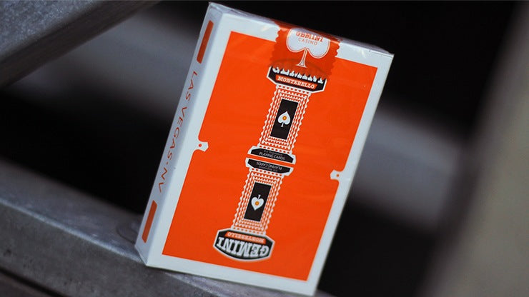 Gemini Casino Orange Playing Cards - Premium Quality Poker Cards for Casino Games, Poker Nights & Magic Tricks - Durable & Stylish Deck for Card Enthusiasts