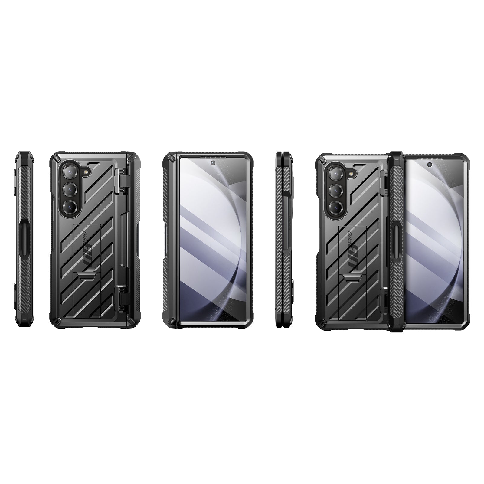 Samsung Galaxy Z Fold6 Unicorn Beetle PRO Rugged Case - Heavy Duty Protection, Shockproof & Scratch Resistant Cover for Everyday Use, Work & Outdoor Activities (Black)