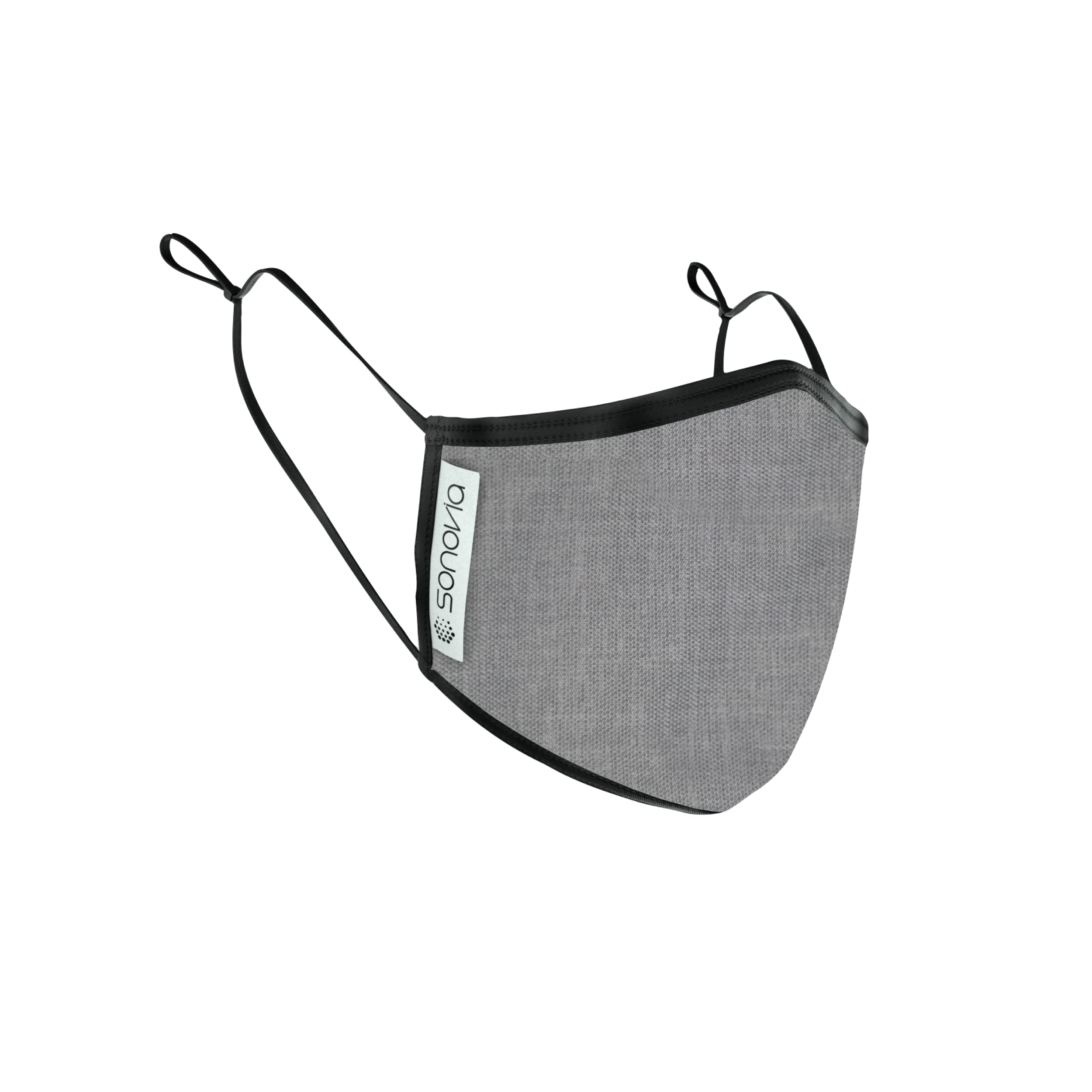 Reusable Unisex Face Mask - 2-Layer Washable Cloth Cover with Patented Breathable Fabric, Anti-Fog Nose Wire & Adjustable Ear Straps - Grey Medium (Pack of 3) for Daily Commute, Workouts & Travel Protection