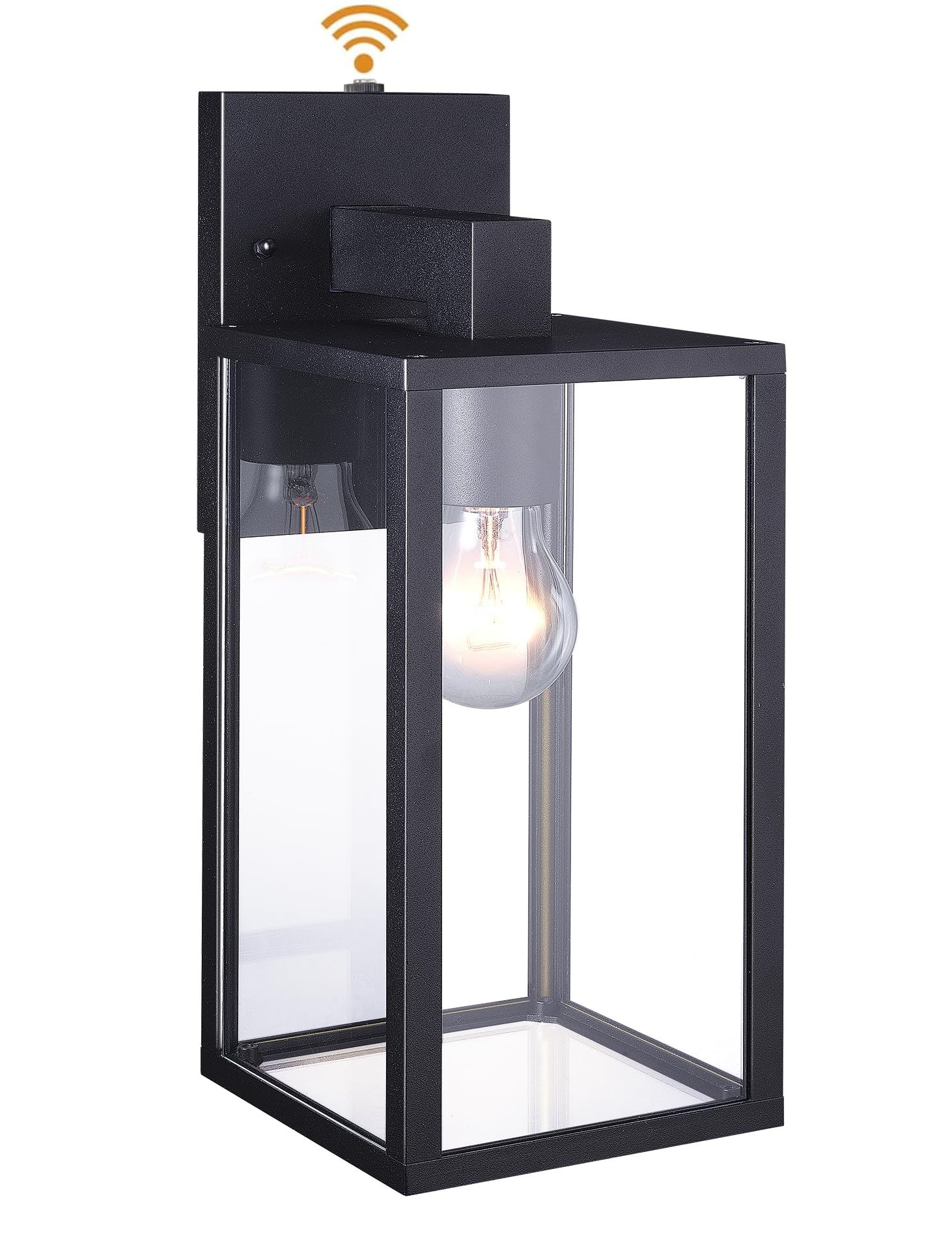 Dusk to Dawn Outdoor Wall Lights - Waterproof Aluminum Porch Sconce for Patio, Garden & Exterior - Modern Matte Black Finish (Bulbs Not Included) - Perfect for Entryway Lighting, Backyard Illumination & Nighttime Safety