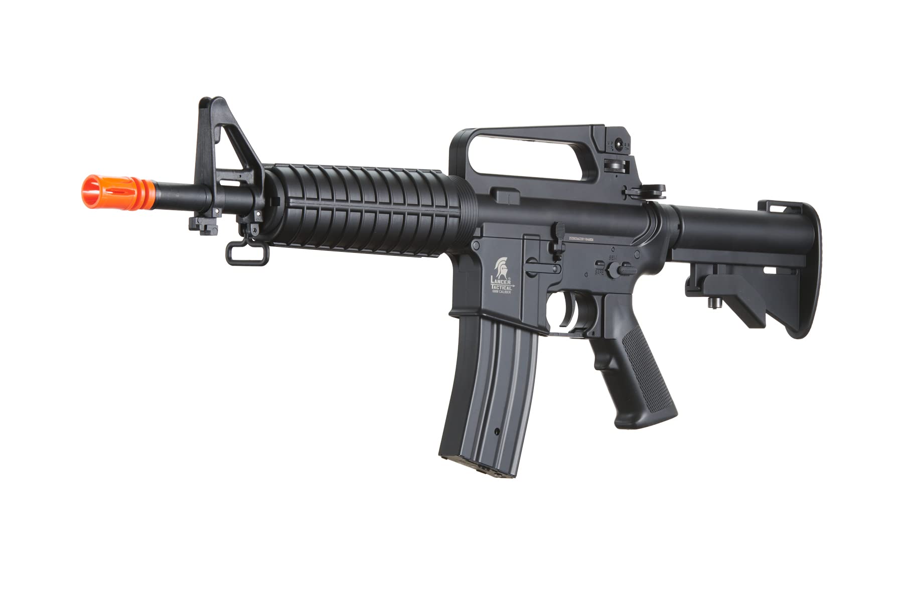 Lancer Tactical Gen I 400 FPS Airsoft M4 Commando M933 AEG Rifle - Includes Battery, Charger & 1000 Rounds 0.20g BBs - Perfect for Airsoft Battles, Training & Tactical Games