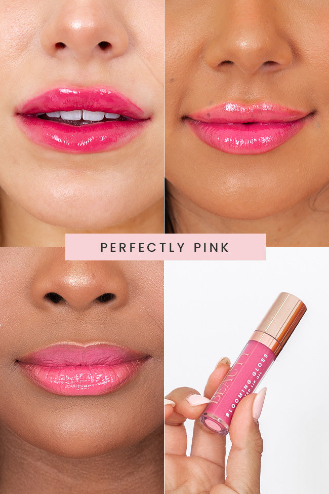 GWP Pink Lily Beauty Blooming Gloss Tinted Lip Oil - Hydrating & Shiny, Perfectly Pink Lip Gloss for Everyday Wear & Special Occasions