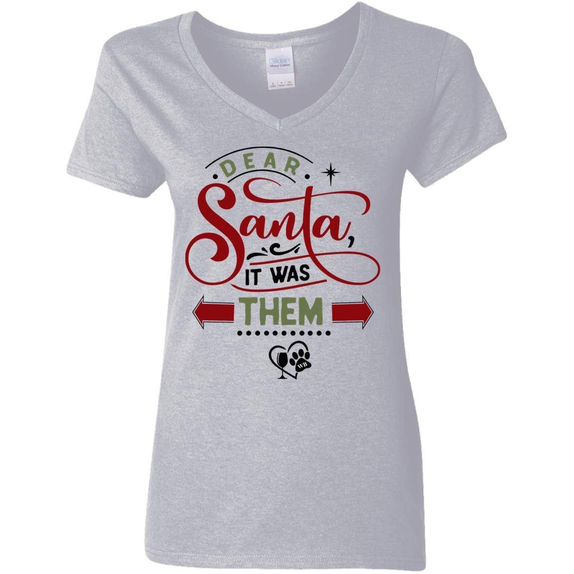 WineyBitches.Co Women's 5.3 oz V-Neck T-Shirt - Soft Cotton Casual Tee for Everyday Wear, Girls Night Out & Wine Tasting Events