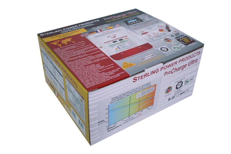Sterling Power ProCharge Ultra 12V 40A Marine Battery Charger - Waterproof & Multi-Stage Charging for Boats, RVs, Yachts | PCU1240 | Perfect for Marine, Off-Grid & Emergency Power Systems