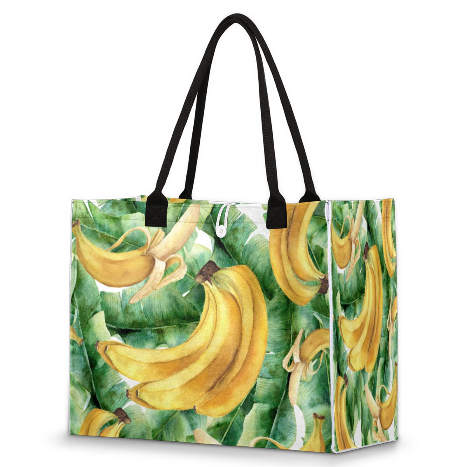 Women's Large Tote Bag with Pockets - Reusable Grocery & Beach Bag for Shopping, Travel