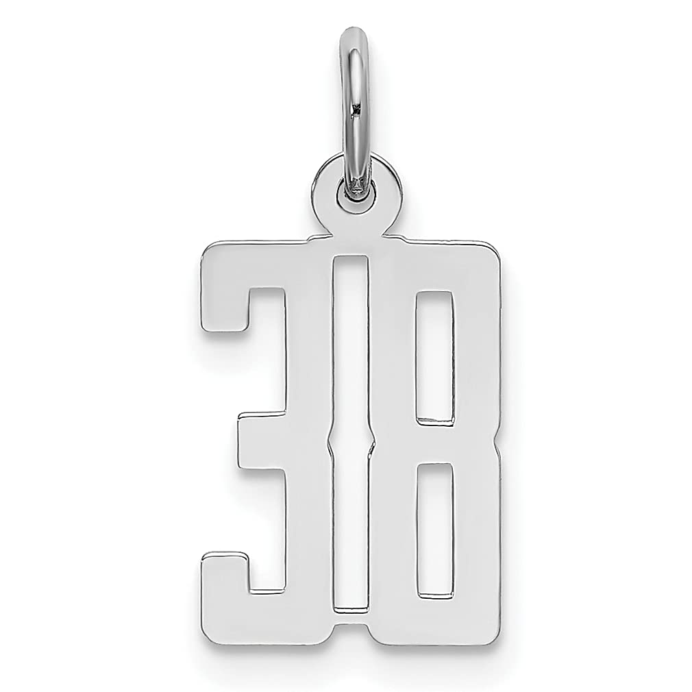 925 Sterling Silver Number 38 Charm Necklace - Elegant Jewelry Gift for Women - Birthday & Anniversary