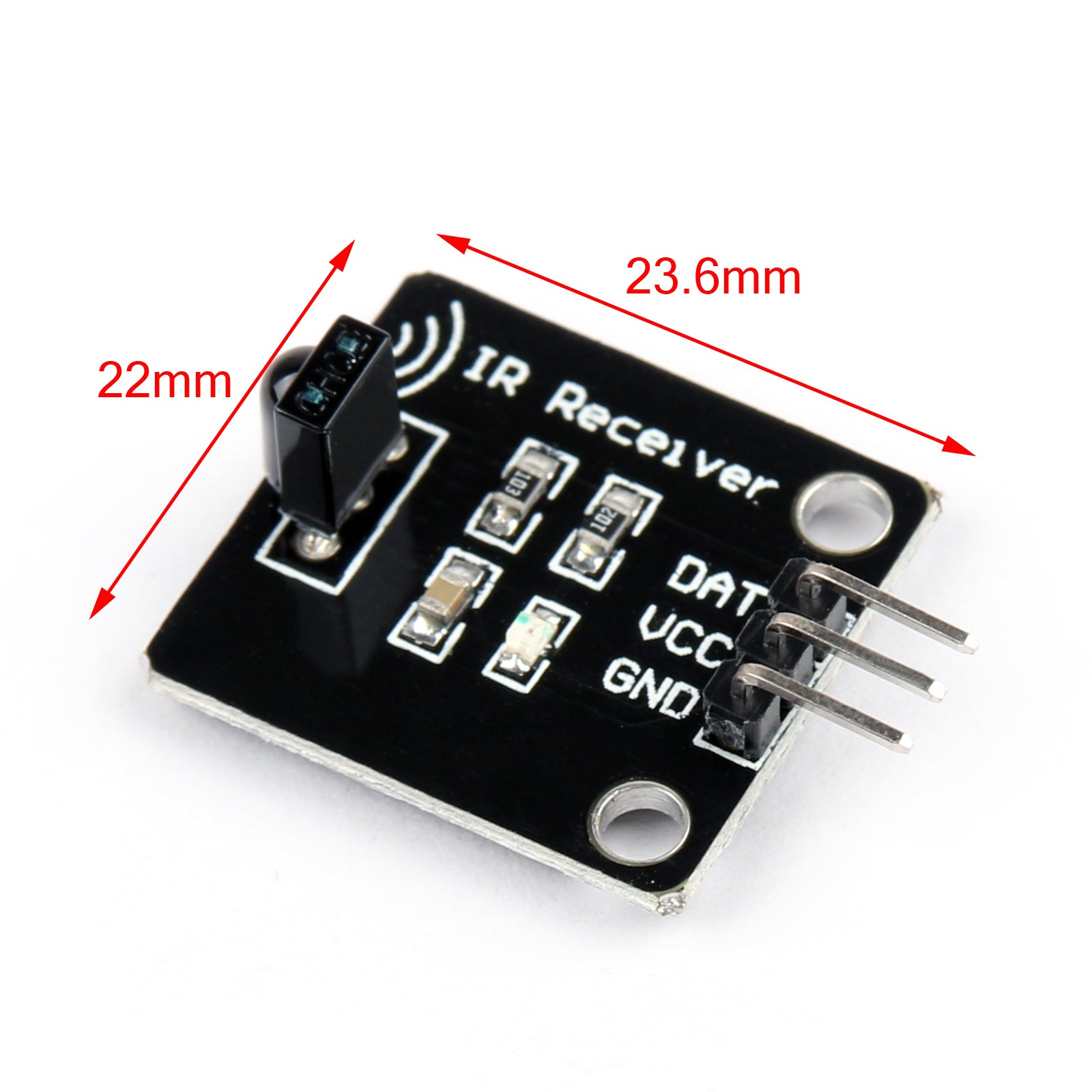 10Pcs 38KHz IR Receiver Sensor Module - Universal Infrared Remote Control Receiver for Arduino, Raspberry Pi, TV, DVD - DIY Electronics Projects & Home Automation