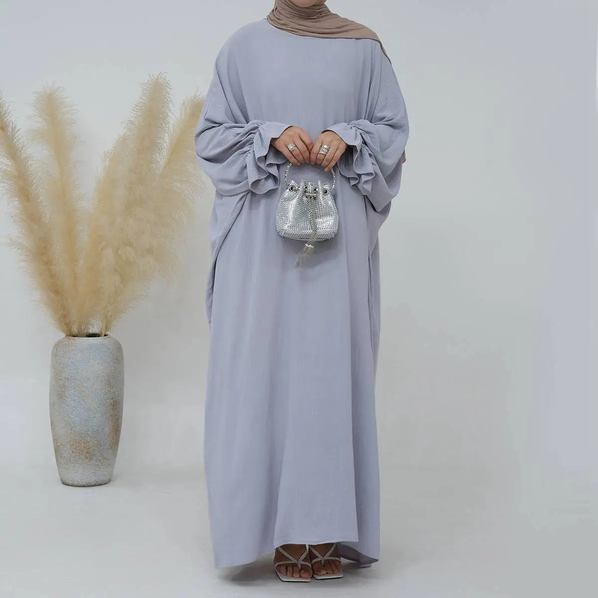 Modest Fashion Wrinkle-Resistant Abaya Dress for Women - Elegant Muslim Prayer Dress & Daily Wear
