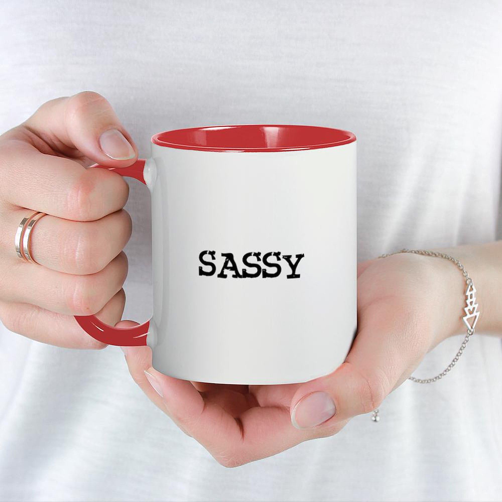 Sassy Mug 11 oz (325 ml) Ceramic Coffee Cup - Funny Gift for Coffee Lovers, Office Humor, Coworker Appreciation, or Home Use