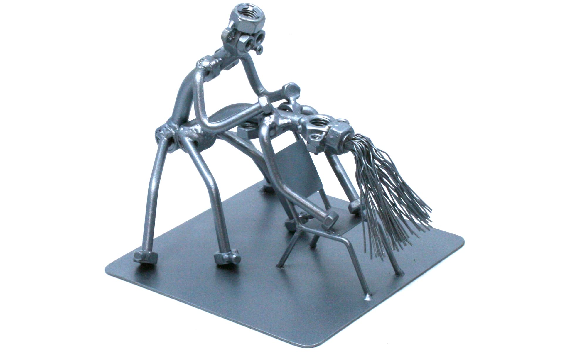 Handmade Scrap Metal Art - Unique Sex Ed Teacher Gift, Nuts & Bolts Sculpture for Sex Instructors, Funny Bridal Shower & Bachelorette Party Present - Perfect for Newlyweds & Educators