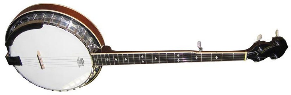 Stagg BJM30 DL 5-String Bluegrass Banjo Deluxe with Metal Pot - Professional Bluegrass Banjo for Performances, Recording & Country Music