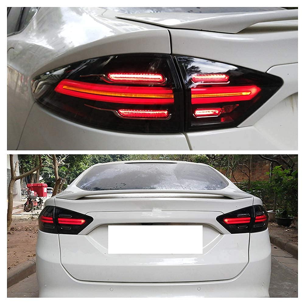 Ingenuity Time LED Tail Lights for Ford Fusion 2013-2016 | Sequential Turn Signals & Startup Animation | Rear Light Assembly | Perfect for Night Driving & Custom Car Upgrades