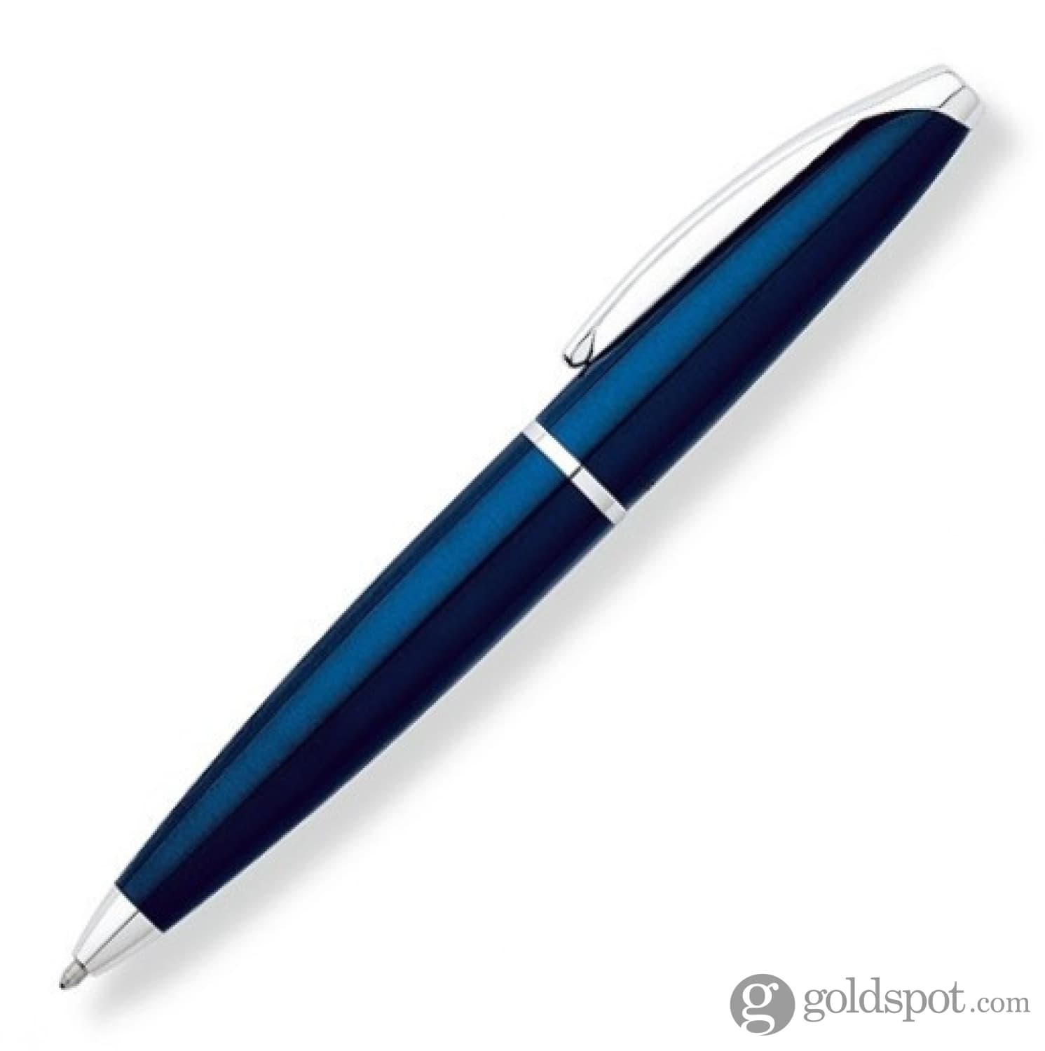 Premium Cross ATX Ballpoint Pen - Translucent Blue Lacquer Finish - Smooth Writing for Office, School & Gift Giving