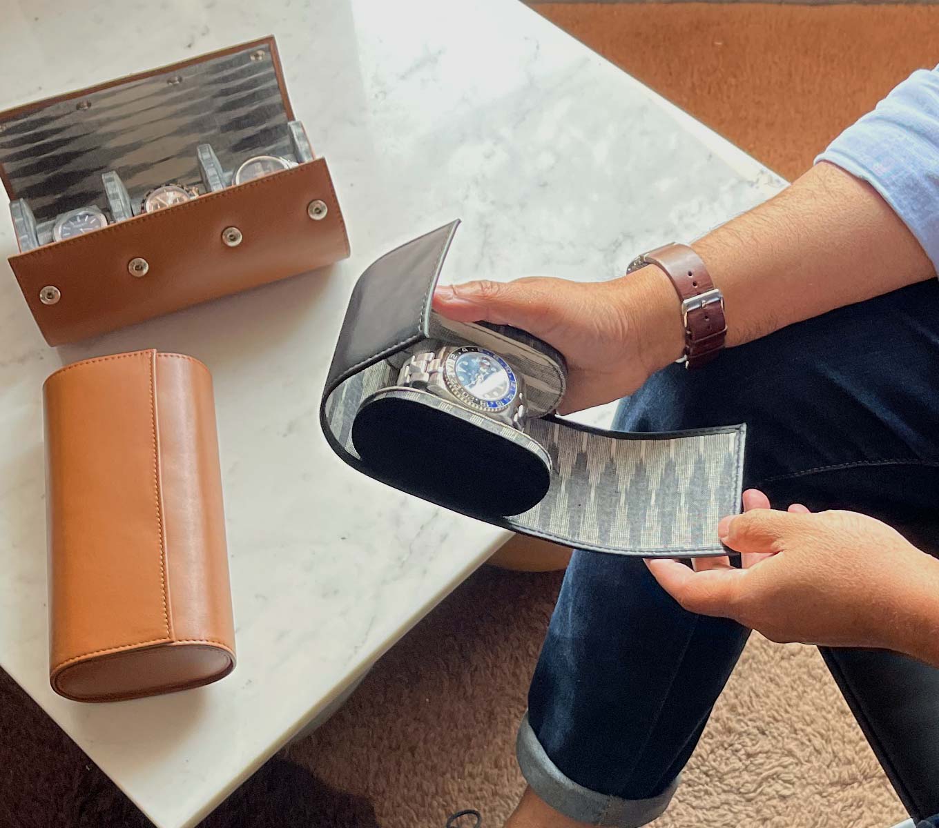 Premium Watch Case - Durable & Stylish Storage for Luxury Watches | Perfect for Travel, Home Display & Watch Collection Organization