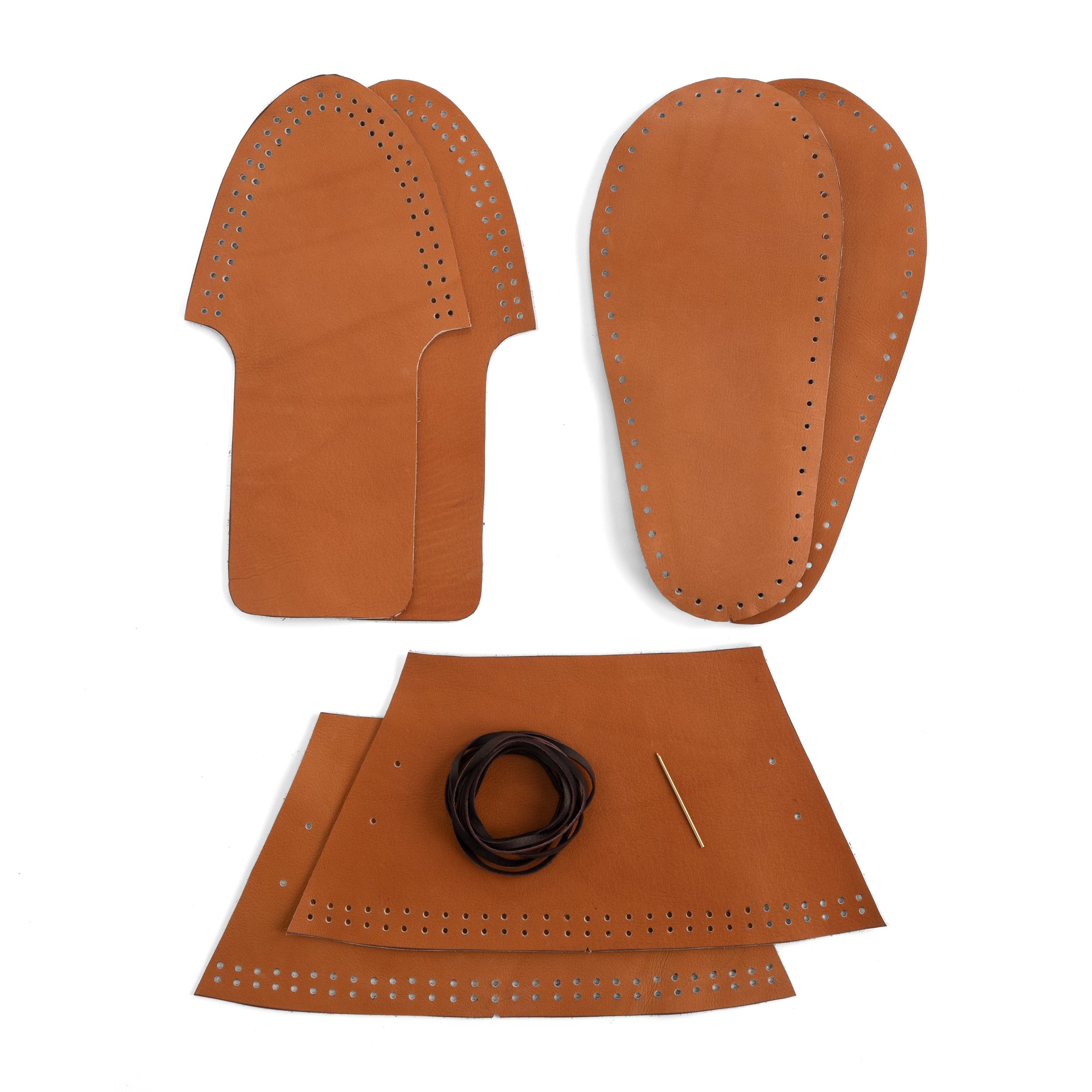 DIY Moccasin Making Kit - Premium Leather Crafting Supplies for Handmade Shoes | Perfect for Hobbyists, DIY Enthusiasts & Leather Crafting Projects