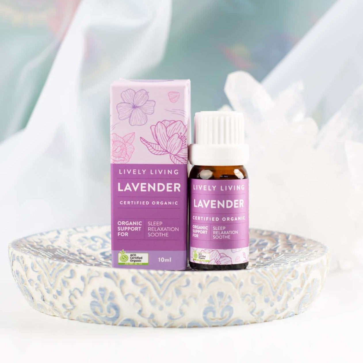 Certified Organic Lavender Essential Oil 10ml - Pure & Natural for Aromatherapy, Relaxation & Skin Care