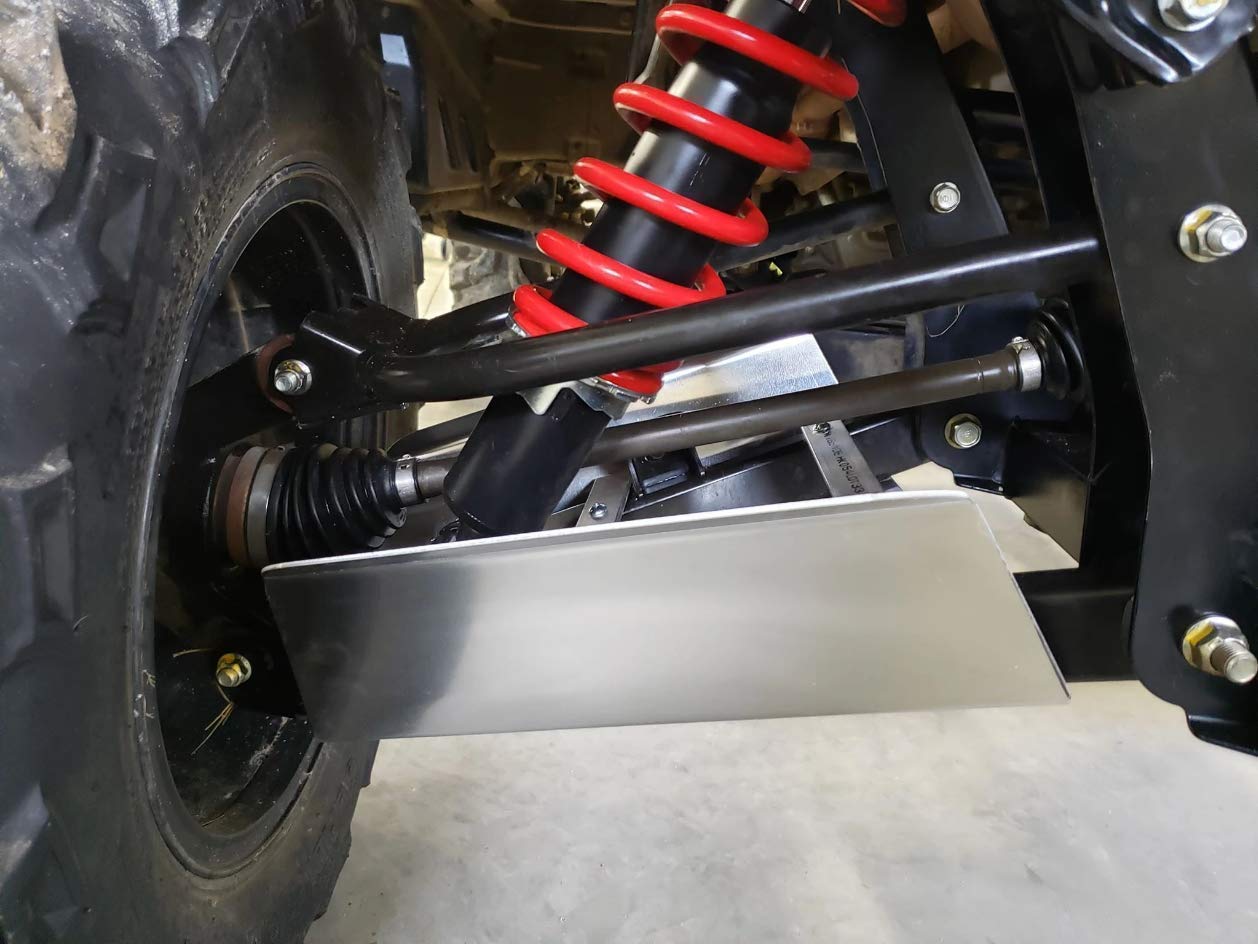 Heavy Duty Front & Rear A-Arm Skid Plates for Honda Pioneer 700 (2017-2025 Models) - Durable Off-Road Protection for Mud, Rocks & Trail Riding