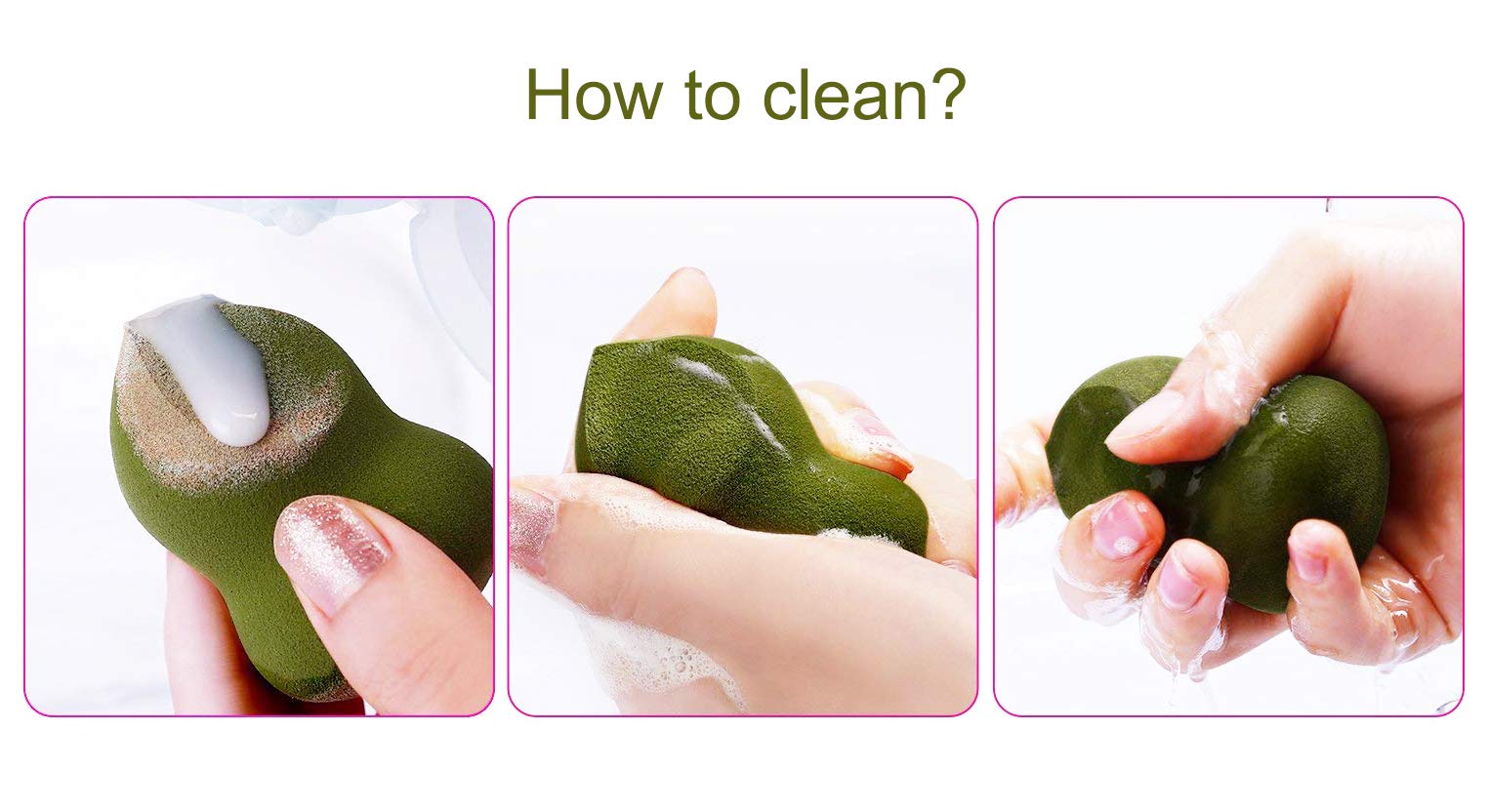Premium Beauty Blender Sponges Set - 3 Pack Makeup Sponge Blenders for Flawless Foundation & Concealer Application - Ideal for Liquid, Cream & Powder Cosmetics