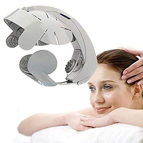 Relax Brain Acupuncture Points Stress Relief Massager - Electric Vibration Head Massage Machine for Tension Release & Mental Clarity | Perfect for Office, Home & Travel Use