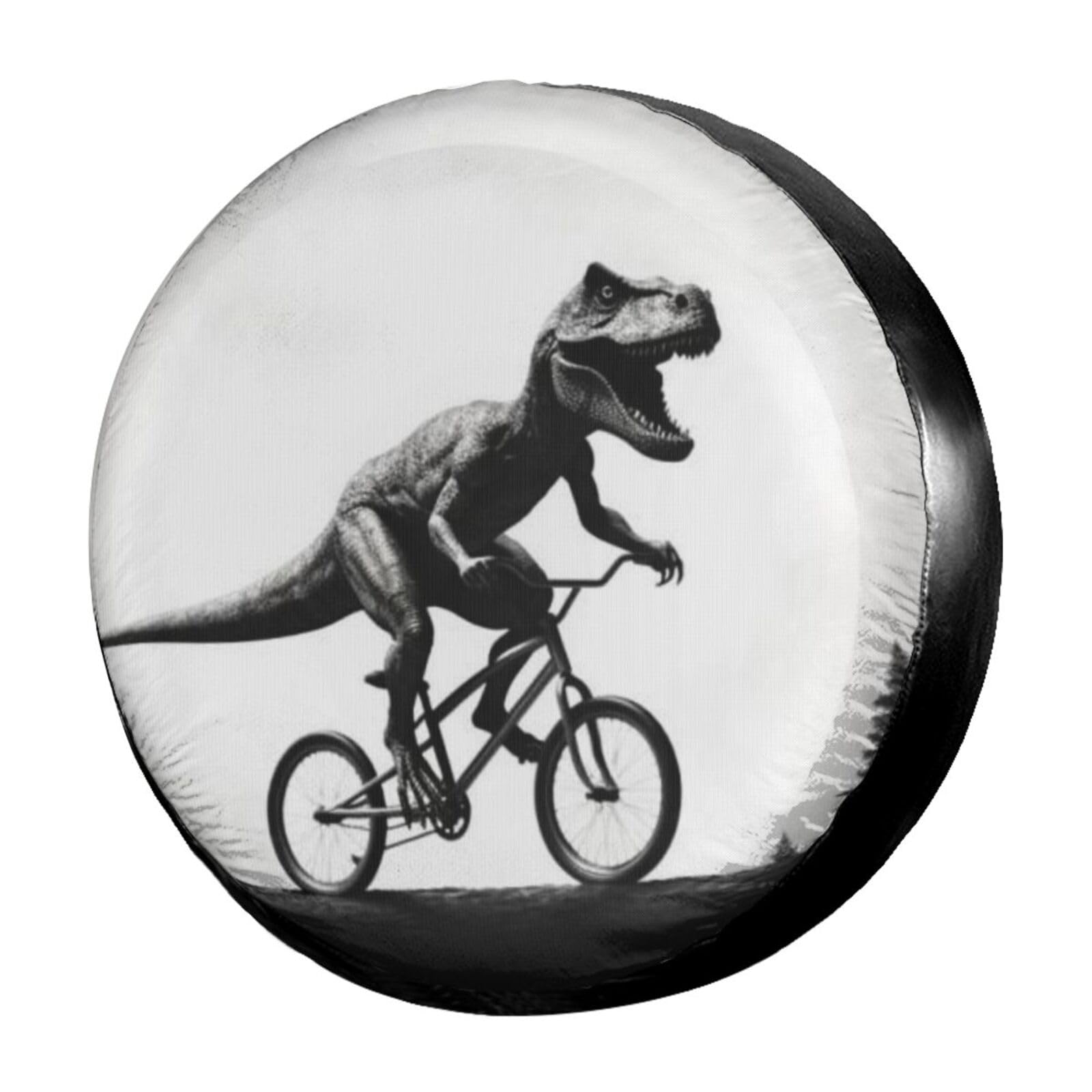 Dinosaur Moon Spare Tire Cover - 15 Inch Dust-Proof Wheel Protector for Trailers, RVs, SUVs & Vehicles | Outdoor Camping & Road Trip Accessory