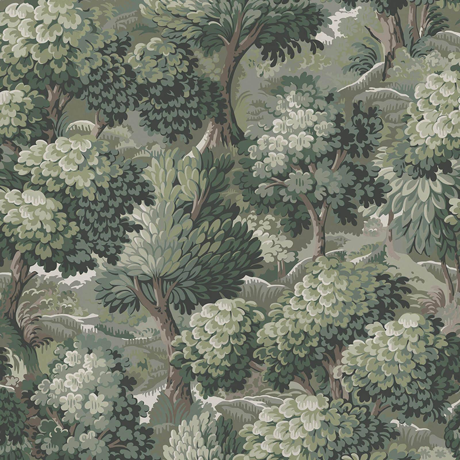 NEMOR Peel and Stick Wallpaper Sample - Verde Green - Perfect for Bedroom, Living Room & Home Decor
