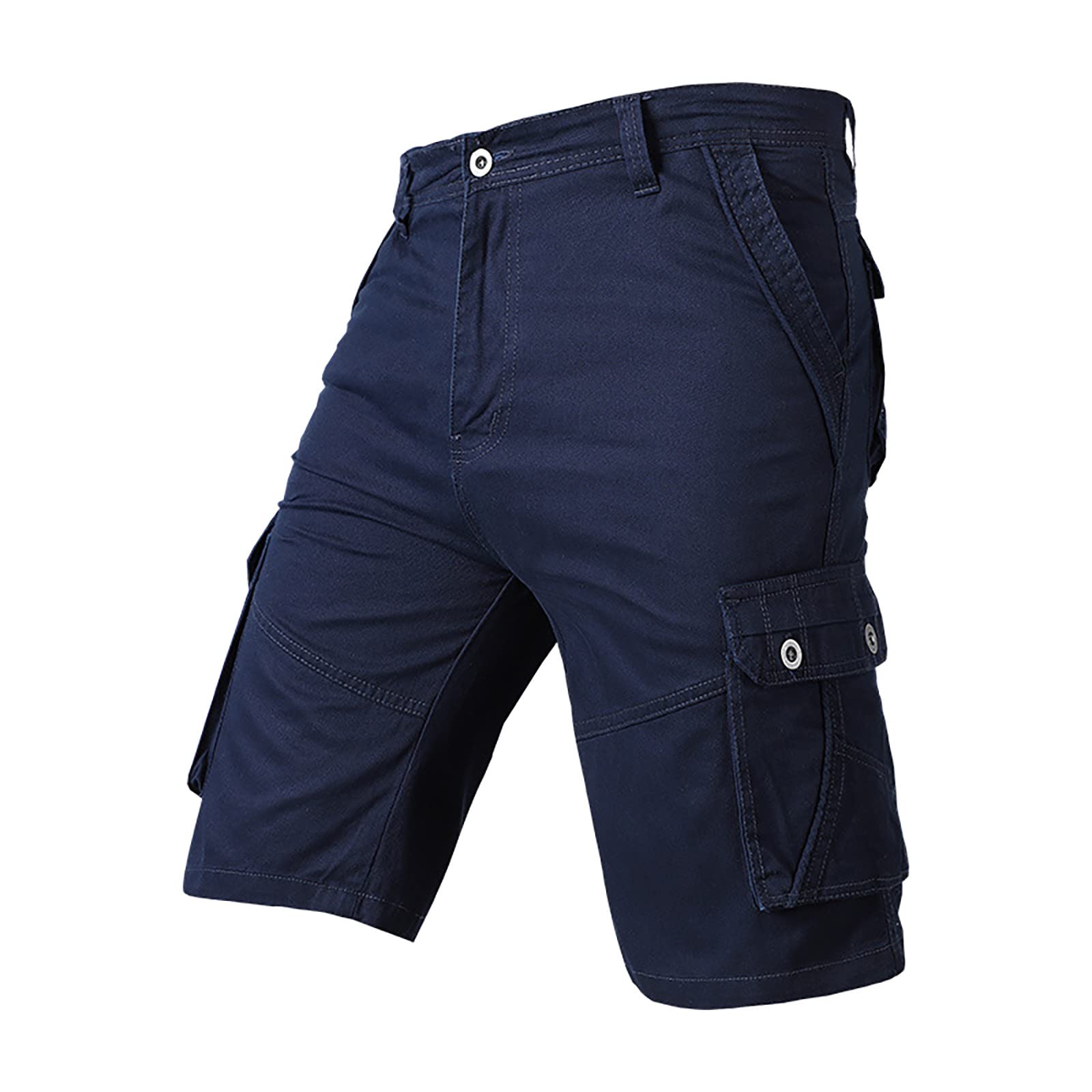 YKARITIANNA Men's Cargo Shorts - Quick Dry Cotton Twill Casual Shorts with Multiple Pockets | Regular Fit for Outdoor, Hiking & Summer Activities