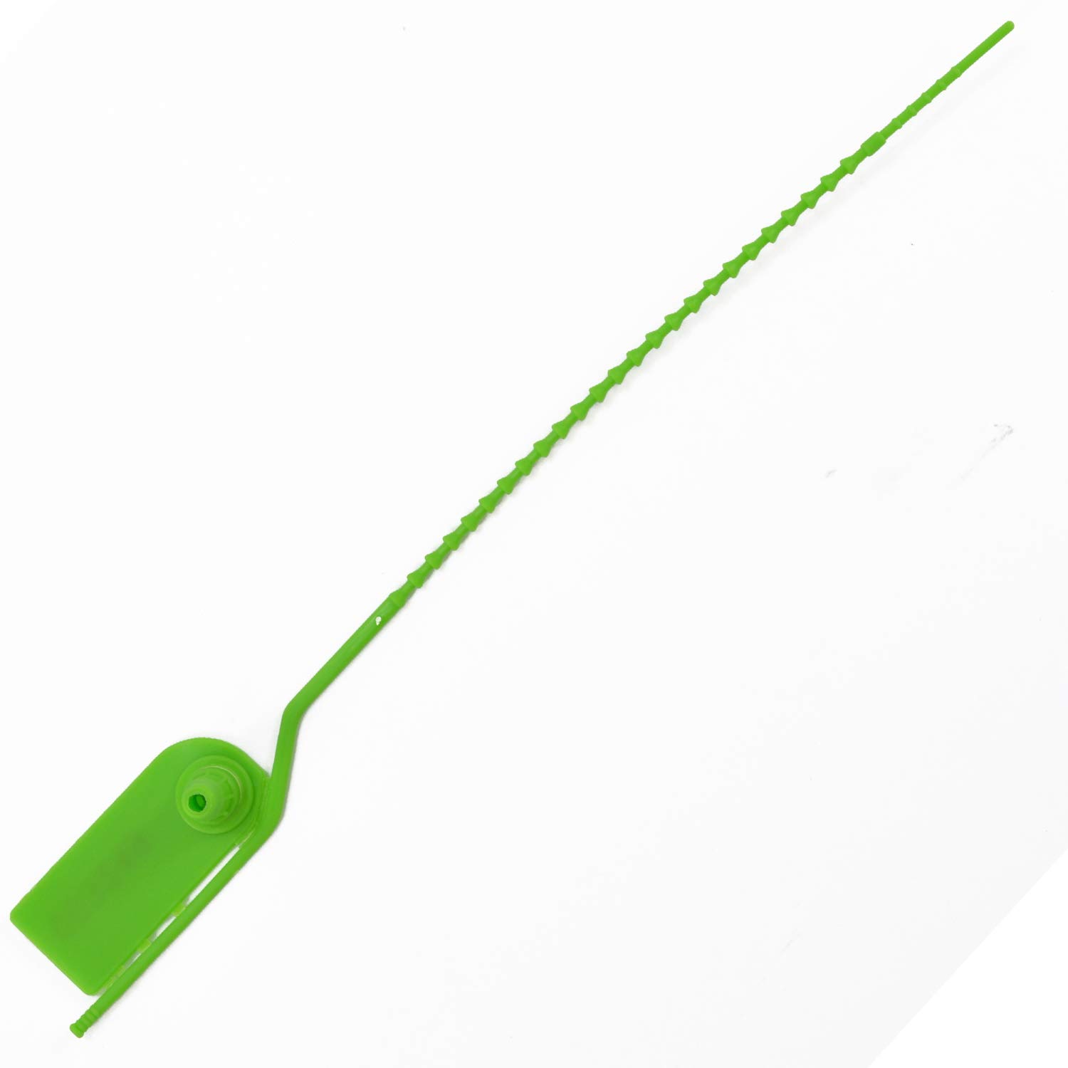 1000 Pull-Tite Tamper-Proof Security Seals - Numbered Plastic Beaded Locks with Adjustable Length (210mm, Green) for Clothing, Shoes & Bag Protection | Ideal for Retail Security, Warehouse Sealing & Luggage Safety