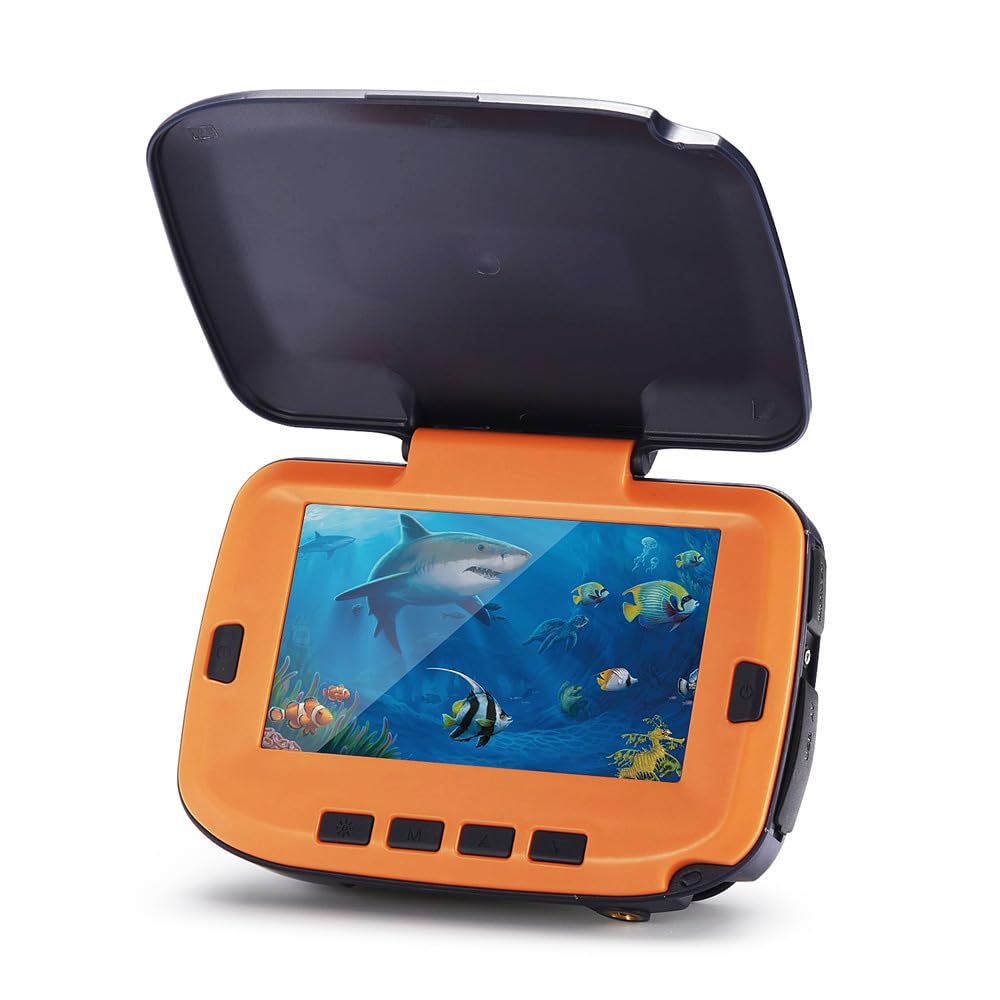 **4.3 Inch LCD Digital Underwater Fishing Camera with 120° View, 300K Pixels & Night Vision - Ideal for River, Ice, and Deep Sea Fishing Adventures**
