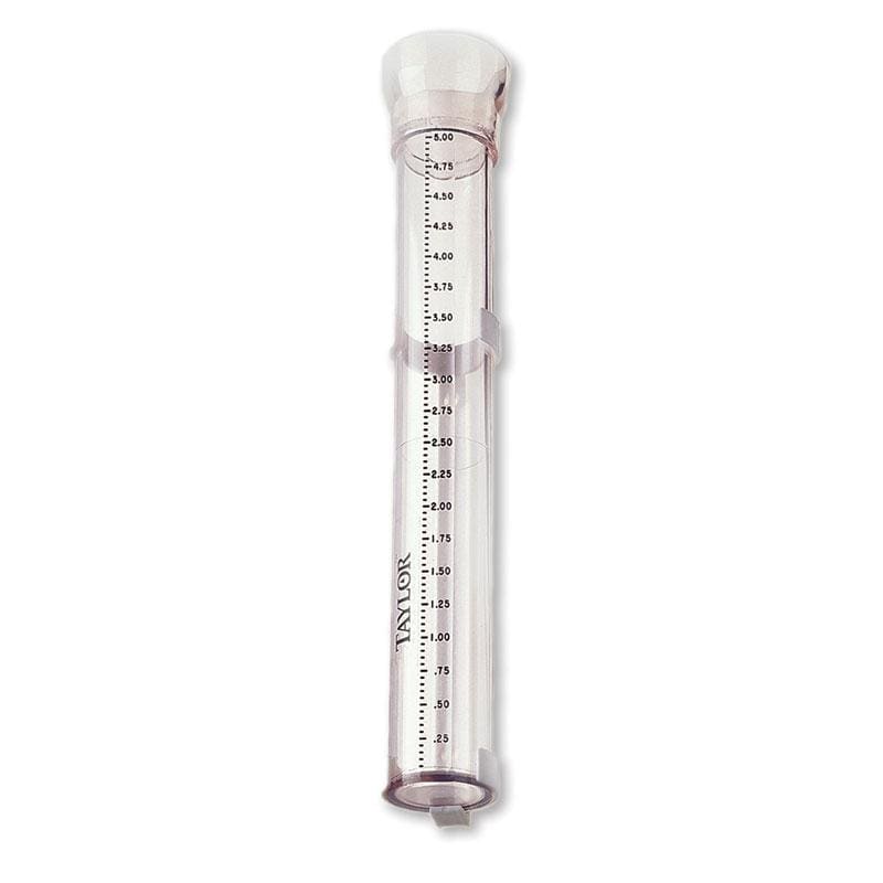 ClearVu™ 5 Capacity Rain Gauge - Accurate Outdoor Weather Measurement Tool for Garden, Lawn & Backyard Monitoring