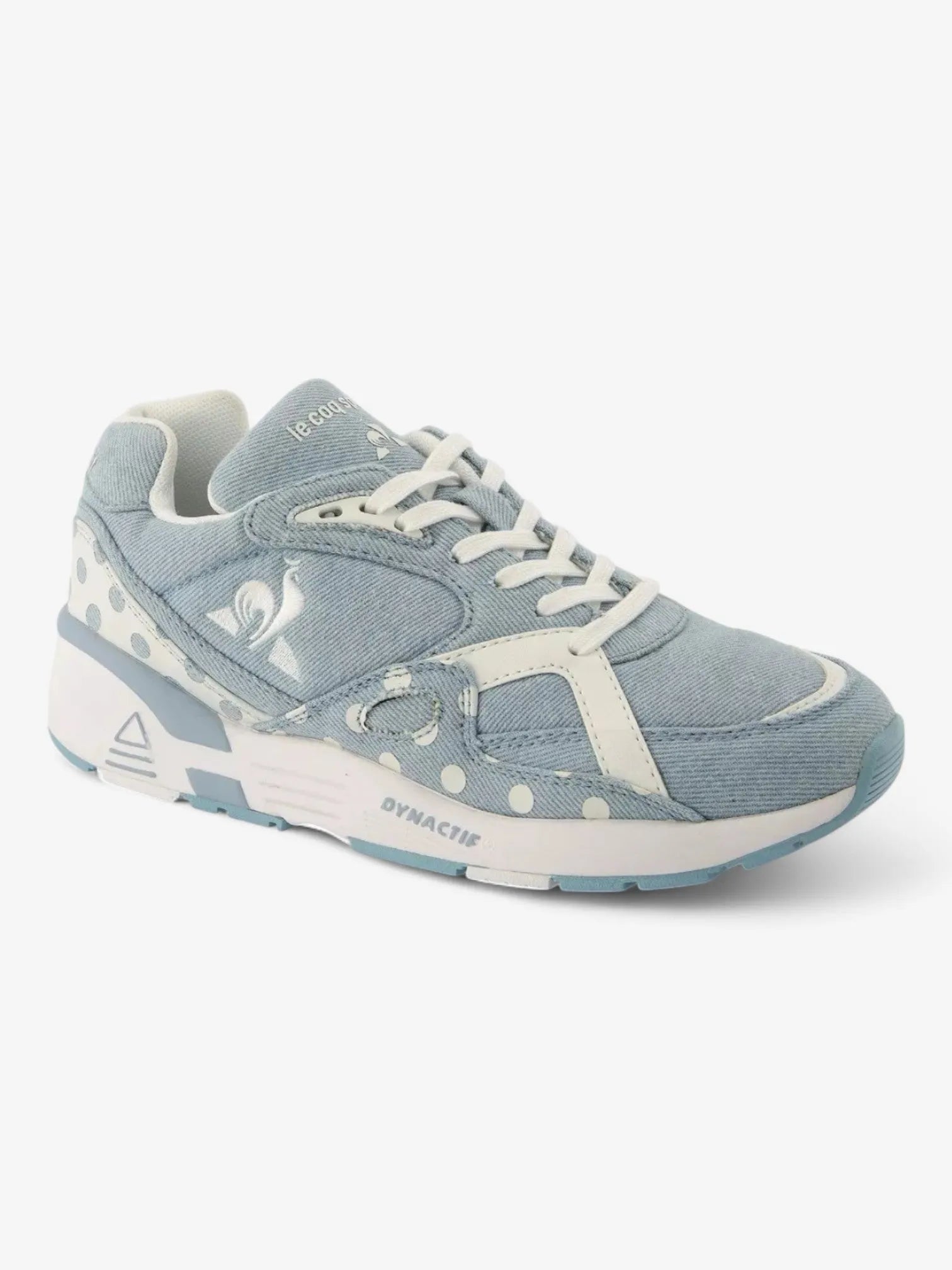 Le Coq Sportif R850 W Denim Dots Celeste White Women's Running Shoes - Lightweight Comfort for Jogging, Gym Workouts & Casual Wear