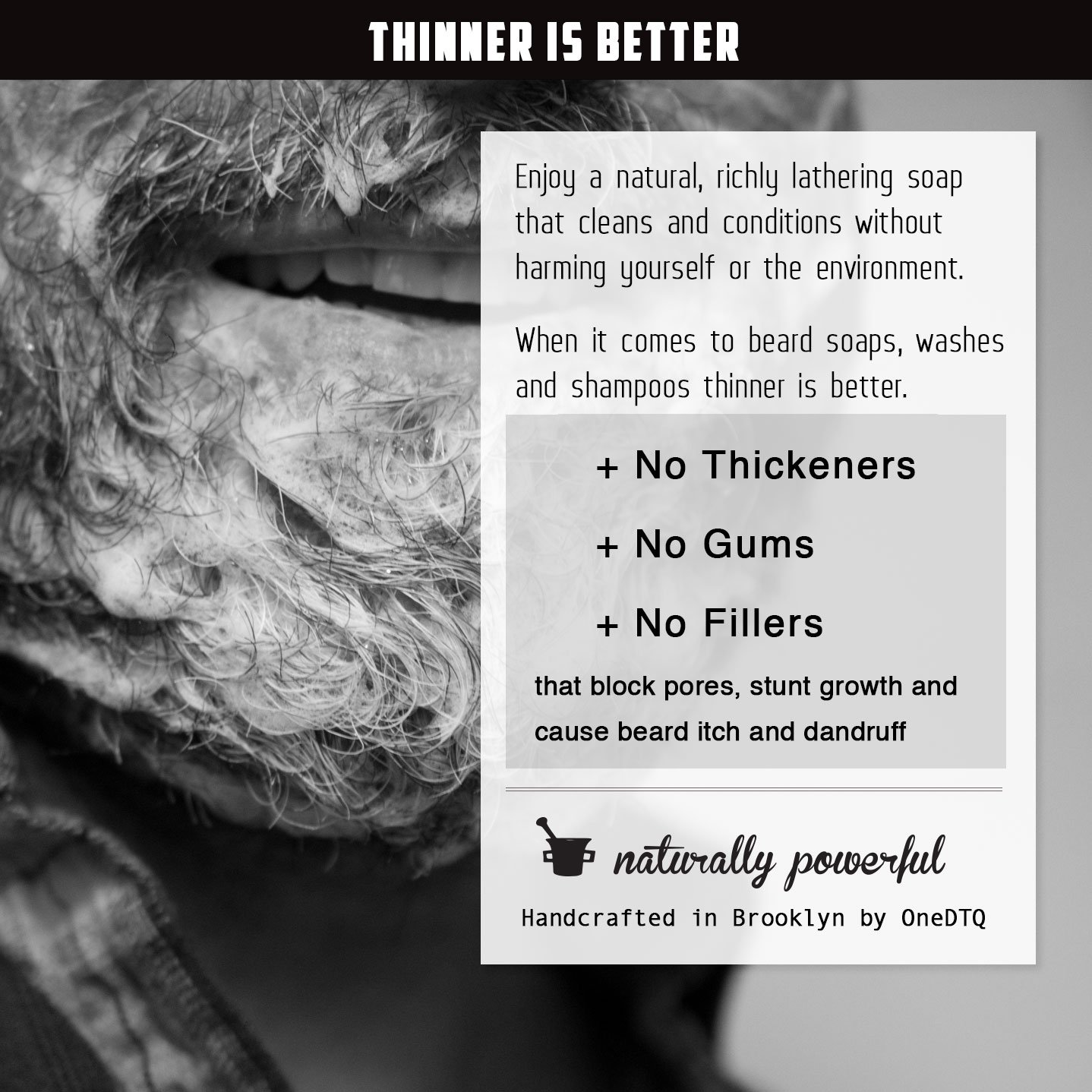 OneDTQ Medicine Man's Itchy Beard Wash 4.7 FL OZ - Soothing & Hydrating Beard Shampoo for Men - Relieves Dryness & Irritation - Perfect for Daily Beard Care & Grooming Routine