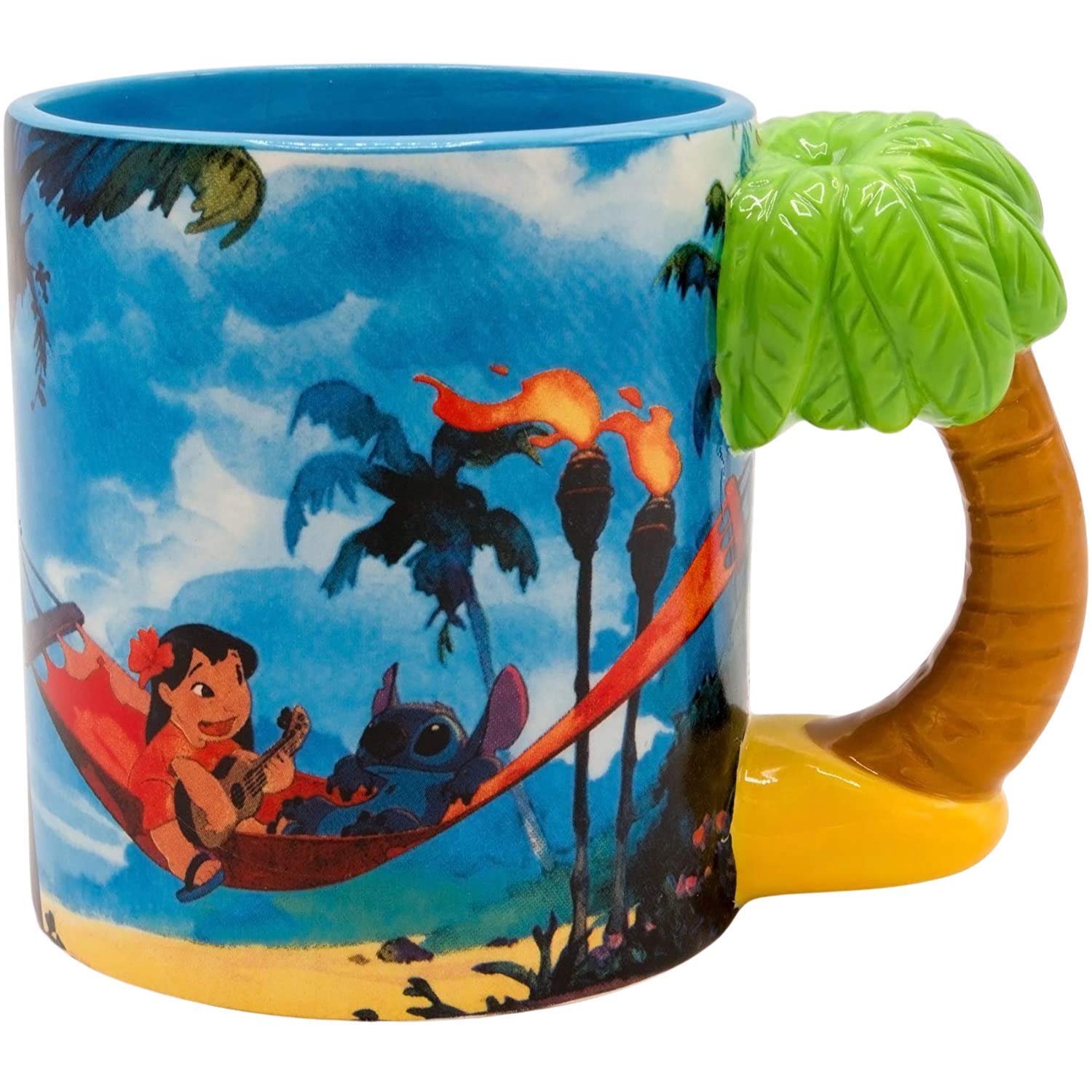 Lilo & Stitch Ceramic Coffee Mug with Sculpted Handle - 20oz Disney Collectible for Hot & Cold Drinks - Perfect for Home, Office, or Gift Giving