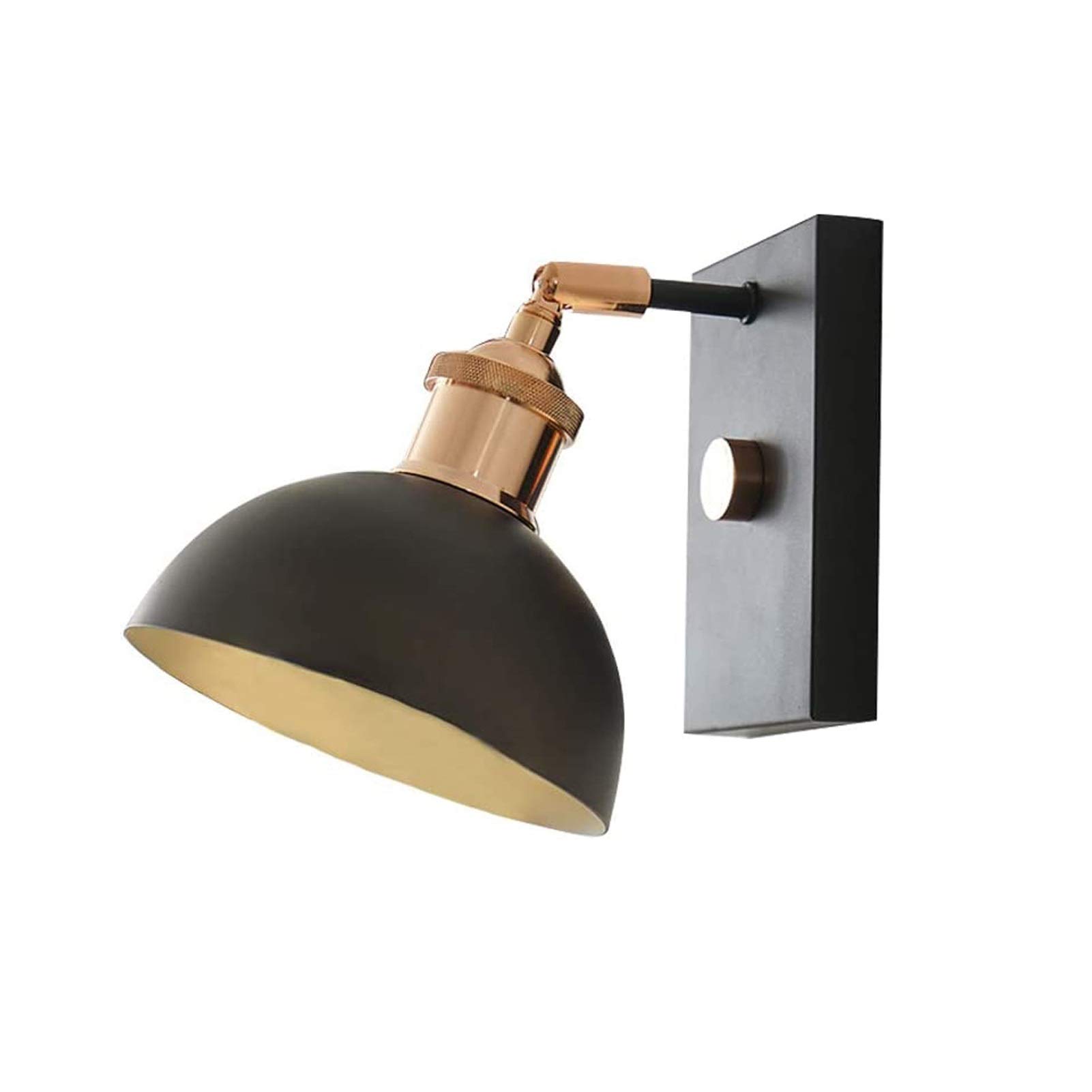 Vintage Dimmable LED Wall Sconce Light - Wireless Remote Control, Battery Operated Industrial Wall Lamp for Bedroom, Hallway, Gallery & Loft Decor (Black) | Perfect for Ambient Lighting, Reading Nook & Modern Home Decor